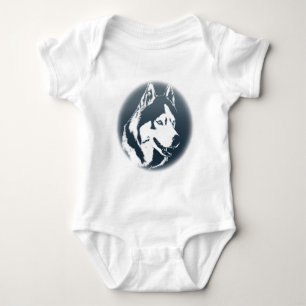 Body Para Bebê Bebê Rouco de roupa de cama Sled Cão Cachorro Ro