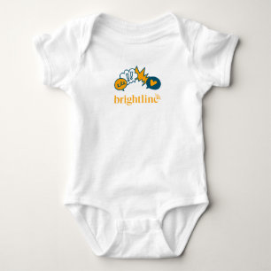 Body Para Bebê Bebê - Roupa de rabo com ilustração e logotipo