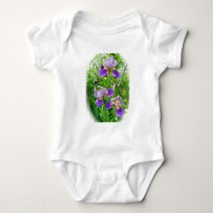 Body Para Bebê Bebê roxo Onsie do trio da íris