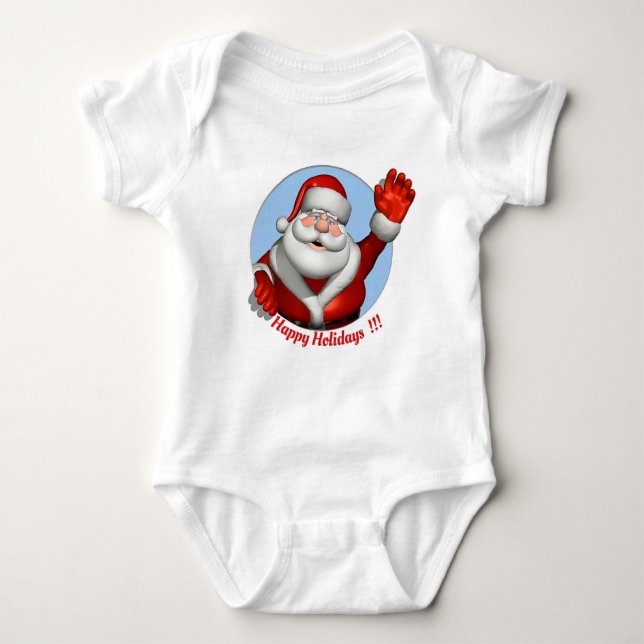 Body Para Bebê bebê Santa Claus (Frente)