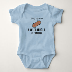 Body Para Bebê Bebê Skatista - Skatista em Treinamento