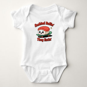Body Para Bebê Bebê Sushi Skater
