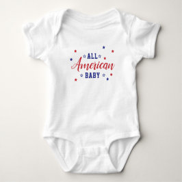 Body Para Bebê Bebê Totalmente Americano 4 de Julho Independência