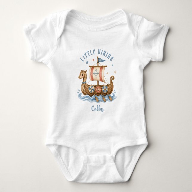Body Para Bebê Bebê Viking em Treinamento (Frente)