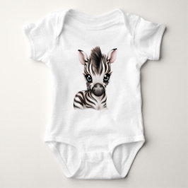Body Para Bebê Bebê Zebra Adorável