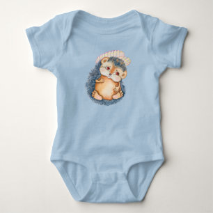 Body Para Bebê Bebêouriço-Cacheiro Adorável Com Chapéu