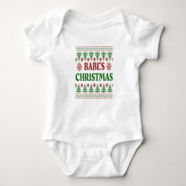 Body Para Bebê bebês é Natal (Frente)