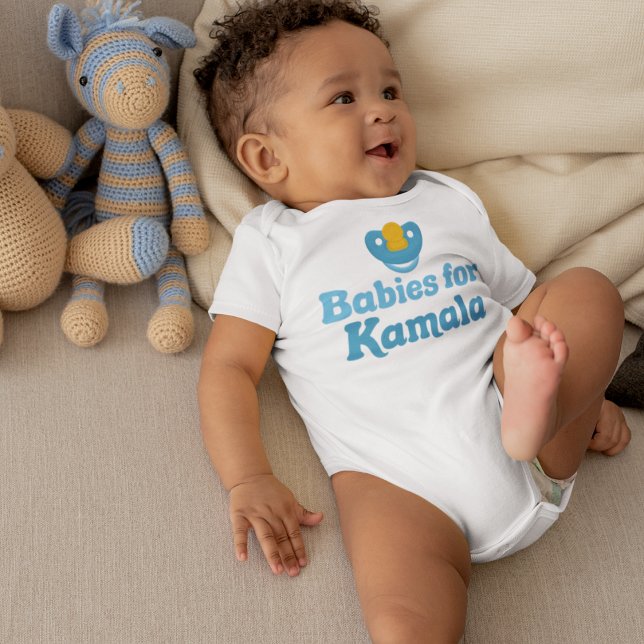 Body Para Bebê Bebês para Kamala Cute Democrat (Criador carregado)