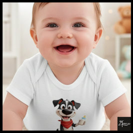 Body Para Bebê Bebida com garrafa de leite