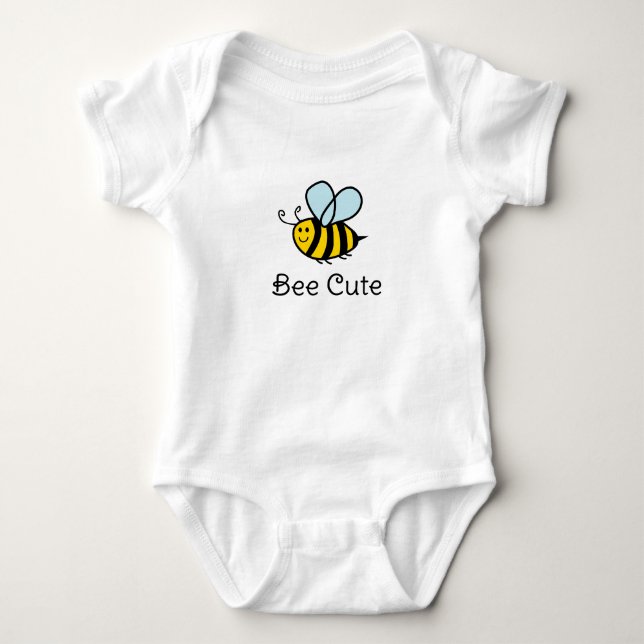 Body Para Bebê Bee Cute, bife para bebê para recém-nascidos (Frente)