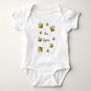 Body Para Bebê Bee Joyous Whimsical Floral