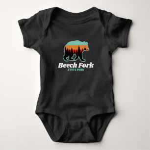 Body Para Bebê Beech Fork State Park WV Bear Retro Vintage