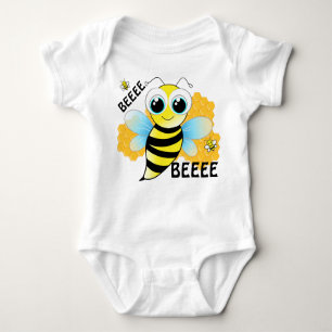Body Para Bebê BEEEES & Beehive Blue e Yellow Baby Bodyfit