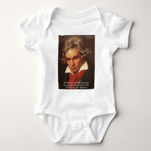 Body Para Bebê Beethoven "Of Heaven" Amor Citando Presentes E Cam