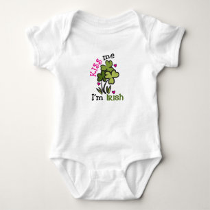Body Para Bebê Beija-Me Sou Irlandês