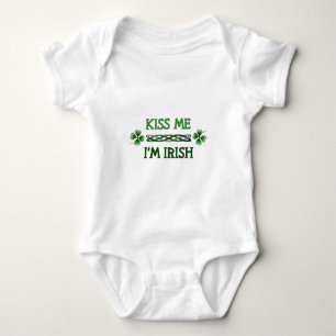 Body Para Bebê Beije-me, mim são irlandês