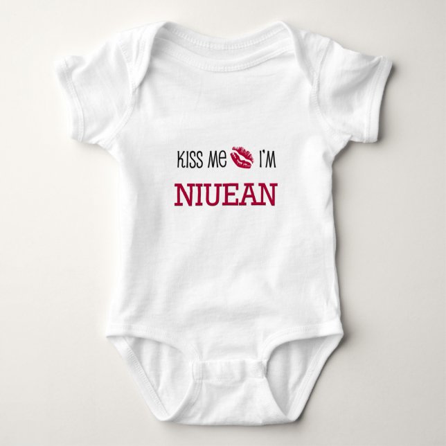 Body Para Bebê Beije-me, sou NIUEAN (Frente)