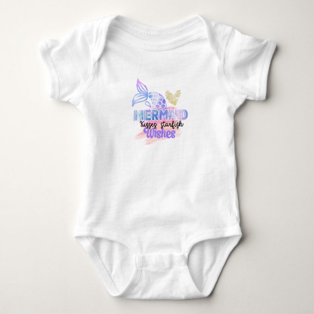 Body Para Bebê Beijos de sereia (Frente)