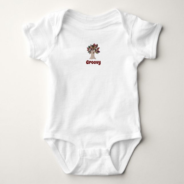 Body Para Bebê Bela Bebê Um Pedaço - Groovy (Frente)