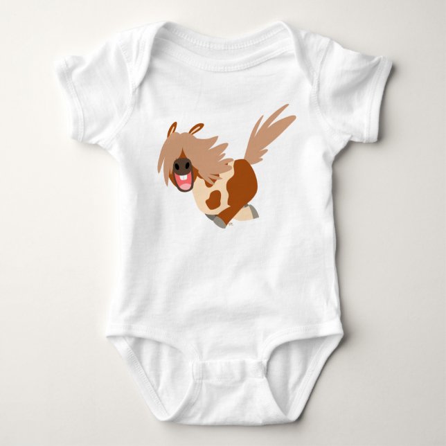 Body Para Bebê Bela Cartoon Feliz Pinto Pinto Pinto Pinto Bebê (Frente)