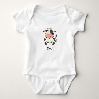 Body Para Bebê Bela Vaca Kawaii Amiga Moo!