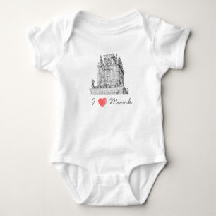 Body Para Bebê Belarus I Love Minsk City Gates Architecture