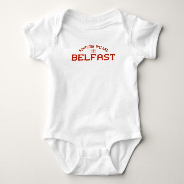 Body Para Bebê Belfast Norte Irlanda Faixa Ulster (Frente)
