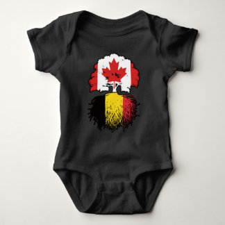 Body Para Bebê Bélgica Belga Canadá, Canadá, Bandeira de Raízes d