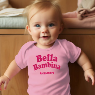 Body Para Bebê Bella Bambina Baby Pink Bodydress