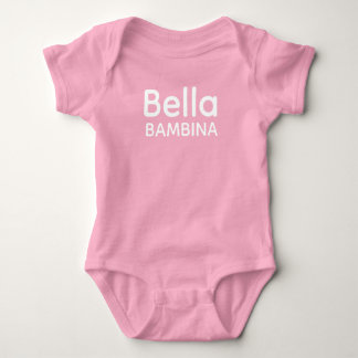 Body Para Bebê Bella Bambina Italiana Siciliana