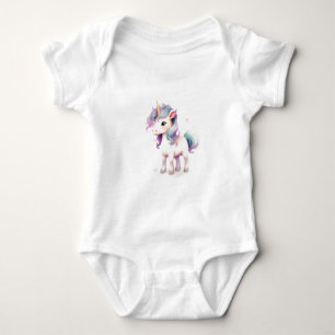 Body Para Bebê Belo e Majestoso Unicórnio 