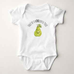 Body Para Bebê Belo traje de primeiro aniversario Twin Pair Girl