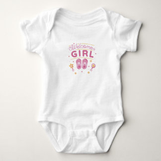Body Para Bebê Bem-vinda Bebê Menina
