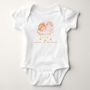 Body Para Bebê bem-vindo ao mundo Cute Morden