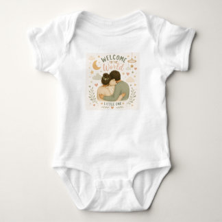 Body Para Bebê Bem-vindo ao Mundo Família Amor Novo Design