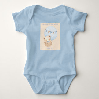 Body Para Bebê Bem-vindo ao mundo, menino bebê