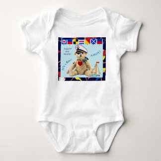 Body Para Bebê Bem-vindo Bebê Marinheiro Urso Bodysuit