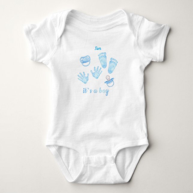 Body para Bebê - Bem-vindo menino (Frente)