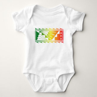 Body Para Bebê Benditos Belos - Vermelho/Amarelo/Verde -