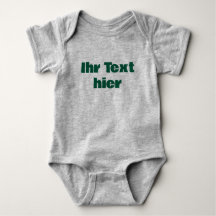 Benutzerdefinierter Baby Strampler mit Text