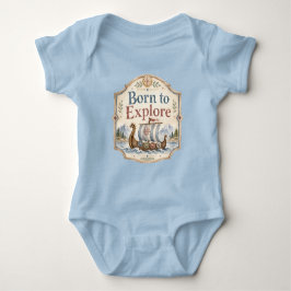Body Para Bebê Berçário de Bebê Viking Nascido para Explorar