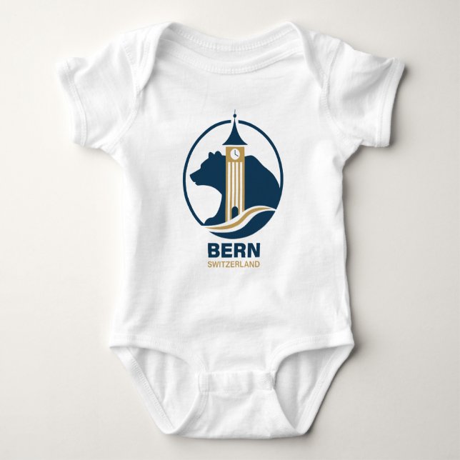 Body Para Bebê Berna Suíça Europa (Frente)