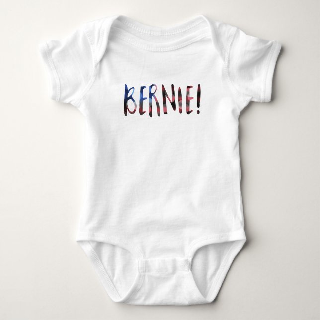 Body Para Bebê bernie sanders bokeh (Frente)