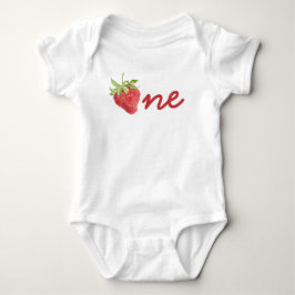 Body Para Bebê Berry First Birthday Strawberry primeiro aniversar