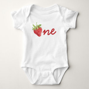 Body Para Bebê Berry First Birthday Strawberry primeiro aniversar