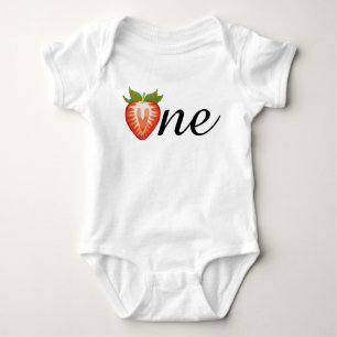 Body Para Bebê Berry One Strawberry Girls Aniversário Sweet One