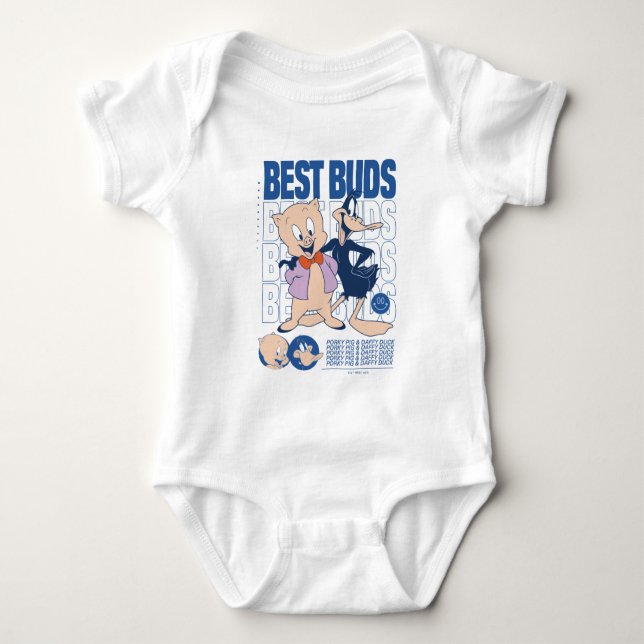 Body Para Bebê Best Buds Porky Pig & DAFFY DUCK™ (Frente)