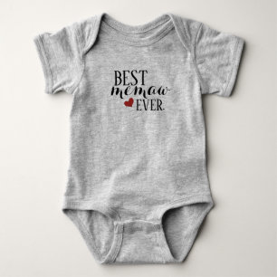 Body Para Bebê Best Memaw alguma vez Toddler Fine Jersey T Shirt