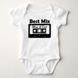 Body Para Bebê Best Mix Mom and Dad Baby Shower Gift 