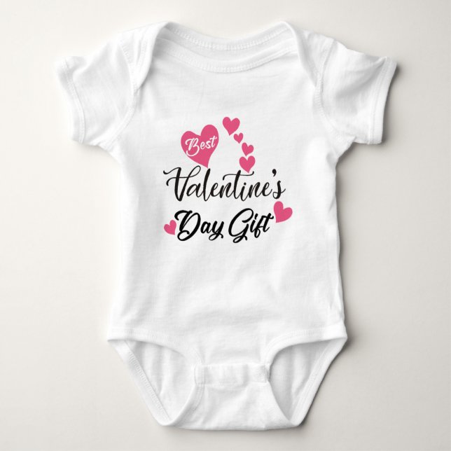 Body Para Bebê Best Valentines Day Baby Bodysuit - Cute Gift Desi (Frente)